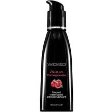 Wicked Лубрикант с ароматом граната Wicked Aqua Pomegranate - 60 мл.