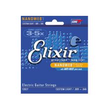 ELIXIR 12027 струны для электрогитары Anti Rust NanoWeb Custom Light