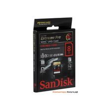 Карта памяти SDHC 8Gb SanDisk Extreme Pro UHS-I