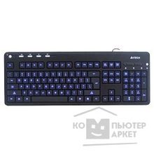 A-4Tech Keyboard A4Tech KD-126-1 USB Черный + син. подсветка 618754