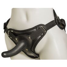  Женский страпон с вагинальной пробкой Woman Strap - 12 см.