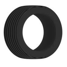 Чёрное эрекционное кольцо No.42 Cockring Черный