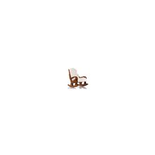 Кресло-качалка - коричневая кожа, арт.210601