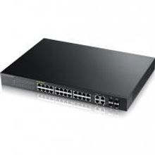 ZyXEL GS1920-24HP интеллектуальный High Power PoE-коммутатор Gigabit Ethernet, 24 разъема RJ-45, 4 SFP-слота