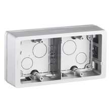 Legrand Коробка накладного монтажа 2-постовая Legrand Celiane титановая 080245 ID - 259708