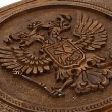 Нарды резные "Герб РФ и Символы Власти"