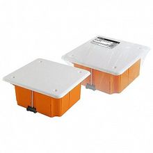 Распаячная коробка СП 92х92х45мм²  крышка, пл. лапки, IP20 |  код. SQ1403-1022 |  TDM