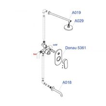 Wasserkraft A13029 встраиваемый комплект для ванны, хром