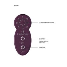 Shots Media BV Фиолетовый универсальный массажер Silicone Massage Wand - 20 см.