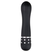 EDC Wholesale Черный мини-вибратор Diamond Vibrator со стразами - 11,4 см. (черный)