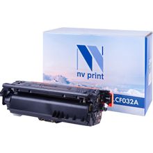 Картридж NVP совместимый HP CF032A Yellow для LaserJet Color CM4540 MFP CM4540f MFP CM4540fskm (1250