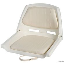 Osculati Polyethylene seat white w foldable backrest, 48.405.00