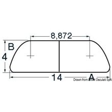 Osculati Semi-round AISI316 profile 14 mm, 44.479.15