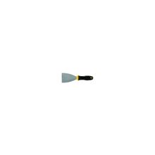Шпатель, нержавеющая сталь, черно-желтая прорезиненная ручка 2" (50 мм.)