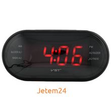 VST902-1 часы 220В+ радио красн.цифры-40+блок