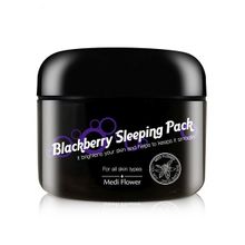 Маска-пудинг ночная выравнивающая с ежевикой Medi Flower Blackberry Sleeping Pack 100г