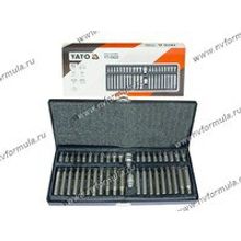 Биты вставки универс 1 2 42пр звездочки спец torx tamperproof T4-14 ribe T20-70 YATO YT-0420