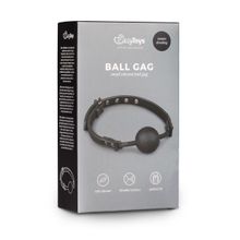  Черный кляп-шар Easytoys Ball Gag With Silicone Ball