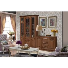 Стенка "Вивальди-1" компл.2 яблоня, патина черная