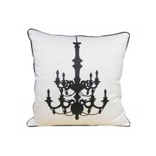 Подушка с принтом chandelier white