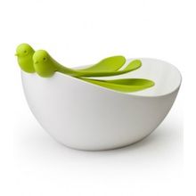 Qualy с ложками Sparrow зеленая