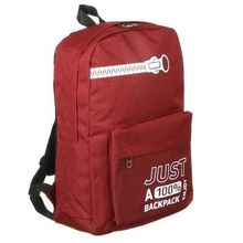 Рюкзак подростковый, 1 отд. на молнии, 3 кармана, полиэстер, 2 цвета: синий, красный, 40x30x18см