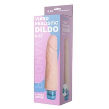 Телесный вибромассажёр Vibro Realistic Cock Dildo - 17,5 см. (241955)