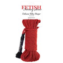 Pipedream Красная веревка для фиксации Deluxe Silky Rope - 9,75 м.