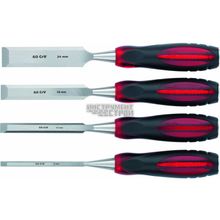 Набор долот-стамесок"Тигровый глаз" плоских Matrix 24432 (4 штуки, 6-12-18-24 мм)