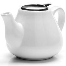 23056-4 Заварочный чайник БЕЛЫЙ 950мл керам LR (х24) (23056-4)