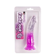 Dream Toys Фиолетовый фаллоимитатор без мошонки с прозрачным стволом и присоской - 15 см. (фиолетовый)