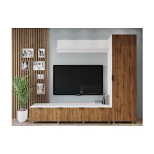 Case Гостиная ASTERIA XL с полкой Ясень анкор светлый Дуб вотан