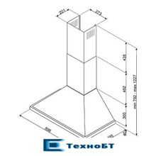 Каминная вытяжка Smeg KPF9YW