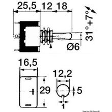 Osculati Toggle switch ON-OFF, 14.938.01