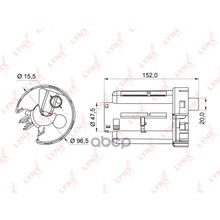 Фильтр Топливный LYNXauto арт. LF365M