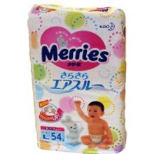 Подгузники «Merries» (Мэрис для внутреннего рынка Японии ) 9–14 кг (54 шт.)