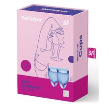 Satisfyer Набор синих менструальных чаш Feel confident Menstrual Cup