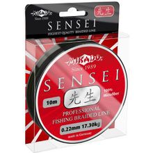 Плетеный шнур Mikado SENSEI 0,14 black (10 м) - 9.40 кг.