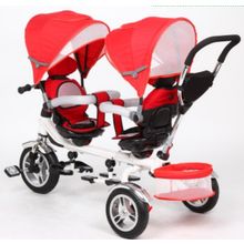 Capella трехколесный для двойни Twin trike 360 Red