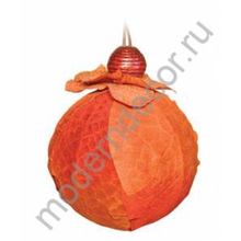 Новогоднее подвесное украшение "Оранжевый шар"