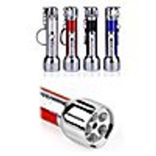 Фонарь светодиодный + лазерная указка брелок (5 LED+1 Laser) коробка 24 штуки