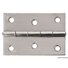 Osculati Mirror polished SS rectangular hinge 75x50 mm, 38.822.04