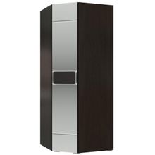 Мэри-Мебель Шкаф угловой с зеркалом Престиж цвет венге цаво жемчужный лён ID - 292704