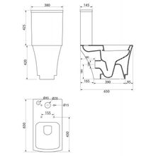 Бачок BelBagno REGINA  BB104T