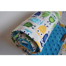 Детское одеяло «синие совы»
