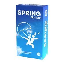 Ультратонкие презервативы SPRING SKY LIGHT - 12 шт. (201392)