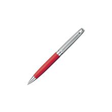 4789.184 - Ручка шариковая LEMAN автомат. красный лак  родиевый колпачок с насечками