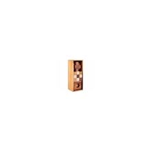 Игра головоломка Qiddycome Набор головоломок 3 в 1 3 Games in a wooden box, коричневый