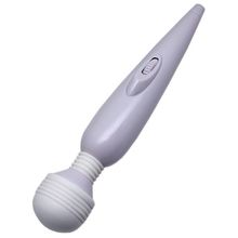 Белый вибромассажёр Mimi Magic Wand - 19,2 см. Белый