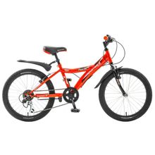 NOVATRACK Racer 20" (6ск, стал, аморт.вилка, Vbr, TS50)(20SH6V.RACER.RD7, красный, 117050)